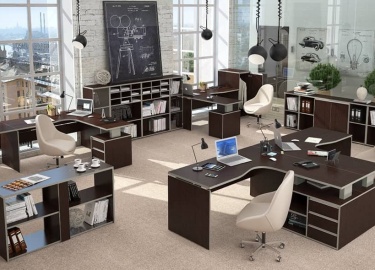 Мебель для офисов, столы и перегородки колцентров, изготовление на заказ
